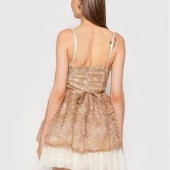 Rinascimento Γυναίκες Κοκτέιλ Φορέματα Φόρεμα κοκτέιλ CFC0104885003 Καφέ Slim Fit -Rinascimento Εκπτώσεις unnamed file 3958