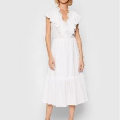 Rinascimento Εκπτώσεις 11 Rinascimento Γυναίκες Καλοκαιρινά Φορέματα Φόρεμα καλοκαιρινό CFC0103755003 Λευκό Regular Fit