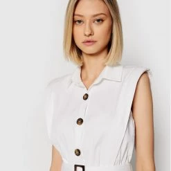 Rinascimento Γυναίκες Καθημερινά Φορέματα Φόρεμα καθημερινό CFC0103746003 Λευκό Regular Fit -Rinascimento Εκπτώσεις unnamed file 3980