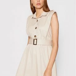 Rinascimento Εκπτώσεις 7 Rinascimento Γυναίκες Καθημερινά Φορέματα Φόρεμα καθημερινό CFC0103746003 Μπεζ Regular Fit