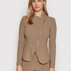 Rinascimento Γυναίκες Σακάκια & Μπλέιζερ Μπλέιζερ CFC0107839003 Καφέ Regular Fit
