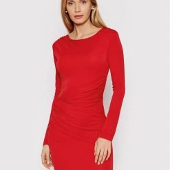 Rinascimento Γυναίκες Κοκτέιλ Φορέματα Φόρεμα κοκτέιλ CFC0018416002 Κόκκινο Slim Fit