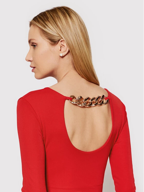 Rinascimento Γυναίκες Κοκτέιλ Φορέματα Φόρεμα κοκτέιλ CFC0018416002 Κόκκινο Slim Fit 6 Rinascimento Γυναίκες Κοκτέιλ Φορέματα Φόρεμα κοκτέιλ CFC0018416002 Κόκκινο Slim Fit - Image 4