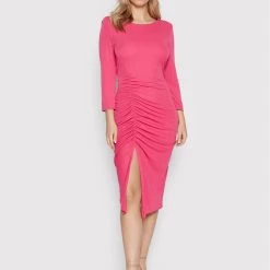 Rinascimento Γυναίκες Κοκτέιλ Φορέματα Φόρεμα κοκτέιλ CFC0018435002 Ροζ Regular Fit