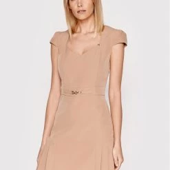 Rinascimento Γυναίκες Κοκτέιλ Φορέματα Φόρεμα κοκτέιλ CFC0107444003 Μπεζ Slim Fit