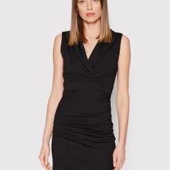 Rinascimento Γυναίκες Καθημερινά Φορέματα Φόρεμα καθημερινό CFC0107454003 Μαύρο Slim Fit