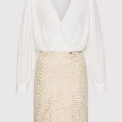 Rinascimento Γυναίκες Καθημερινά Φορέματα Φόρεμα καθημερινό CFC0107592003 Μπεζ Slim Fit -Rinascimento Εκπτώσεις unnamed file 615