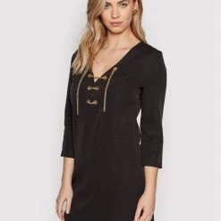 Rinascimento Γυναίκες Καθημερινά Φορέματα Φόρεμα καθημερινό CFC0107652003 Μαύρο Regular Fit