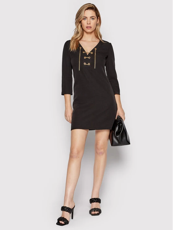 Rinascimento Γυναίκες Καθημερινά Φορέματα Φόρεμα καθημερινό CFC0107652003 Μαύρο Regular Fit 4 Rinascimento Γυναίκες Καθημερινά Φορέματα Φόρεμα καθημερινό CFC0107652003 Μαύρο Regular Fit - Image 2