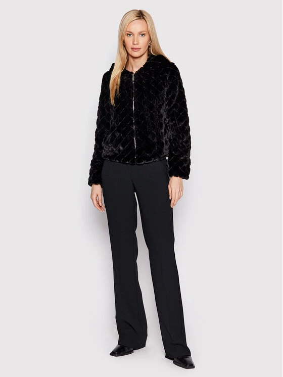 Rinascimento Γυναίκες Γούνες & Πανωφόρια από προβιά Γούνα CFC0110460003 Μαύρο Regular Fit 4 Rinascimento Γυναίκες Γούνες & Πανωφόρια από προβιά Γούνα CFC0110460003 Μαύρο Regular Fit - Image 2