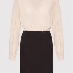 Rinascimento Γυναίκες Καθημερινά Φορέματα Φόρεμα καθημερινό CFC0107699003 Μπεζ Regular Fit -Rinascimento Εκπτώσεις unnamed file 665