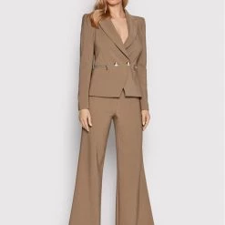 Rinascimento Γυναίκες Υφασμάτινα Παντελόνια Παντελόνι υφασμάτινο CFC0107867003 Καφέ Regular Fit -Rinascimento Εκπτώσεις unnamed file 677