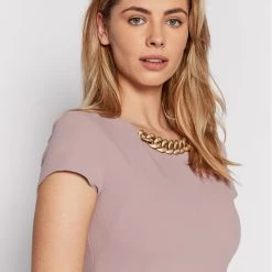 Rinascimento Γυναίκες Κοκτέιλ Φορέματα Φόρεμα κοκτέιλ CFC0107887003 Ροζ Slim Fit -Rinascimento Εκπτώσεις unnamed file 689