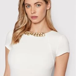 Rinascimento Γυναίκες Κοκτέιλ Φορέματα Φόρεμα κοκτέιλ CFC0107887003 Λευκό Slim Fit -Rinascimento Εκπτώσεις unnamed file 694