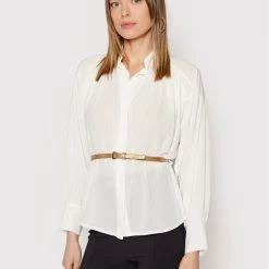 Rinascimento Γυναίκες Casual Πουκάμισα Πουκάμισο CFC0018174002 Μπεζ Relaxed Fit