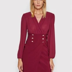 Rinascimento Γυναίκες Κοκτέιλ Φορέματα Φόρεμα κοκτέιλ CFC0105049003 Μπορντό Regular Fit