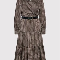 Rinascimento Γυναίκες Καθημερινά Φορέματα Φόρεμα καθημερινό CFC0106024003 Καφέ Regular Fit -Rinascimento Εκπτώσεις unnamed file 779