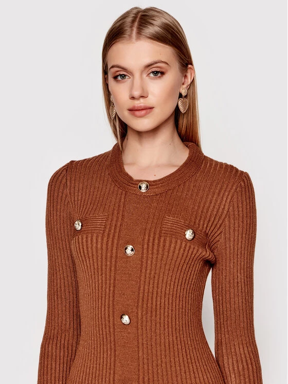 Rinascimento Γυναίκες Πλεκτά Φορέματα Φόρεμα υφασμάτινο CFM0010620003 Καφέ Slim Fit 6 Rinascimento Γυναίκες Πλεκτά Φορέματα Φόρεμα υφασμάτινο CFM0010620003 Καφέ Slim Fit - Image 4