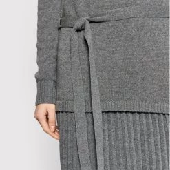 Rinascimento Γυναίκες Πλεκτά Φορέματα Φόρεμα υφασμάτινο CFM0010543003 Γκρι Relaxed Fit -Rinascimento Εκπτώσεις unnamed file 798