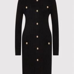 Rinascimento Γυναίκες Πλεκτά Φορέματα Φόρεμα υφασμάτινο CFM001062003 Μαύρο Slim Fit -Rinascimento Εκπτώσεις unnamed file 804