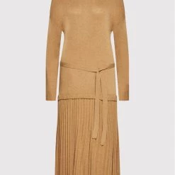 Rinascimento Γυναίκες Πλεκτά Φορέματα Φόρεμα υφασμάτινο CFM0010543003 Καφέ Relaxed Fit -Rinascimento Εκπτώσεις unnamed file 814