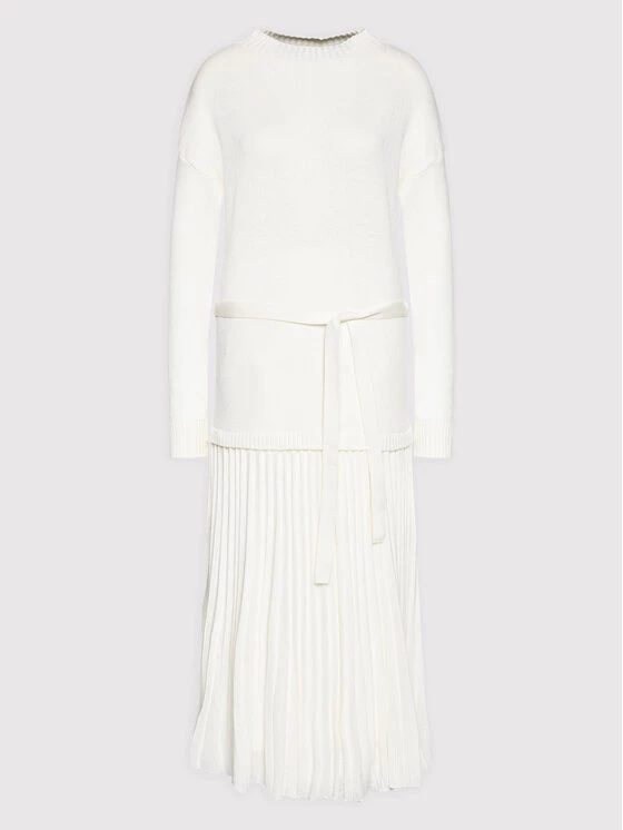 Rinascimento Γυναίκες Πλεκτά Φορέματα Φόρεμα υφασμάτινο CFM0010543003 Λευκό Relaxed Fit 7 Rinascimento Γυναίκες Πλεκτά Φορέματα Φόρεμα υφασμάτινο CFM0010543003 Λευκό Relaxed Fit - Image 5