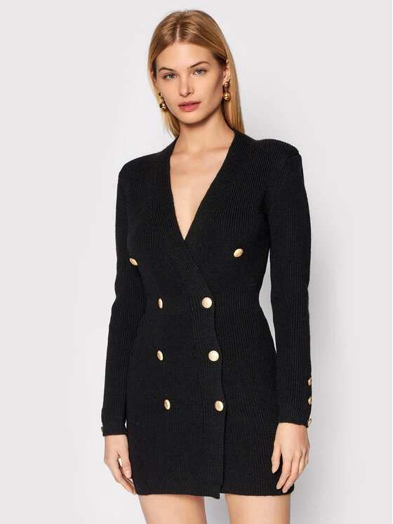 Rinascimento Γυναίκες Πλεκτά Φορέματα Φόρεμα υφασμάτινο CFM0010511003 Μαύρο Slim Fit 3 Rinascimento Γυναίκες Πλεκτά Φορέματα Φόρεμα υφασμάτινο CFM0010511003 Μαύρο Slim Fit