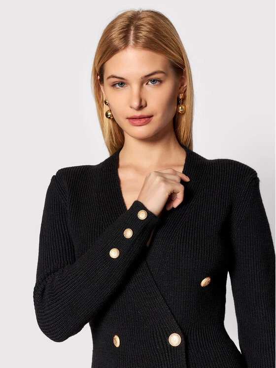 Rinascimento Γυναίκες Πλεκτά Φορέματα Φόρεμα υφασμάτινο CFM0010511003 Μαύρο Slim Fit 6 Rinascimento Γυναίκες Πλεκτά Φορέματα Φόρεμα υφασμάτινο CFM0010511003 Μαύρο Slim Fit - Image 4