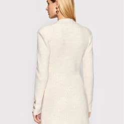 Rinascimento Γυναίκες Πλεκτά Φορέματα Φόρεμα υφασμάτινο CFM0010511003 Μπεζ Slim Fit -Rinascimento Εκπτώσεις unnamed file 837