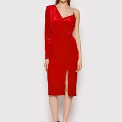 Rinascimento Γυναίκες Κοκτέιλ Φορέματα Φόρεμα κοκτέιλ CFC0106681003 Κόκκινο Slim Fit