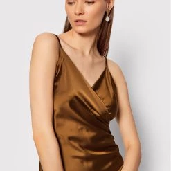 Rinascimento Γυναίκες Κοκτέιλ Φορέματα Φόρεμα κοκτέιλ CFC0106159003 Καφέ Regular Fit -Rinascimento Εκπτώσεις unnamed file 873