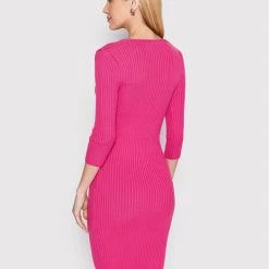 Rinascimento Γυναίκες Πλεκτά Φορέματα Φόρεμα υφασμάτινο CFM0010919003 Ροζ Slim Fit -Rinascimento Εκπτώσεις unnamed file 88