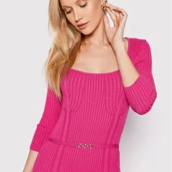 Rinascimento Γυναίκες Πλεκτά Φορέματα Φόρεμα υφασμάτινο CFM0010919003 Ροζ Slim Fit -Rinascimento Εκπτώσεις unnamed file 89