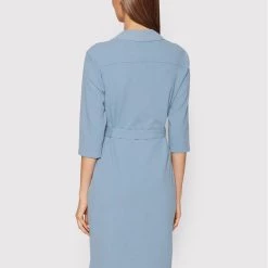 Rinascimento Γυναίκες Φορέματα σε Στυλ Πουκάμισο & Σεμιζιέ Φόρεμα πουκάμισο CFC0105870003 Μπλε Slim Fit -Rinascimento Εκπτώσεις unnamed file 897