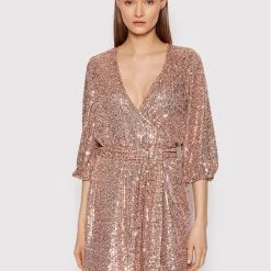 Rinascimento Γυναίκες Κοκτέιλ Φορέματα Φόρεμα κοκτέιλ CFC0106704003 Ροζ Slim Fit