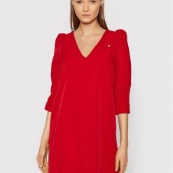 Rinascimento Γυναίκες Καθημερινά Φορέματα Φόρεμα καθημερινό CFC0106174003 Κόκκινο Regular Fit